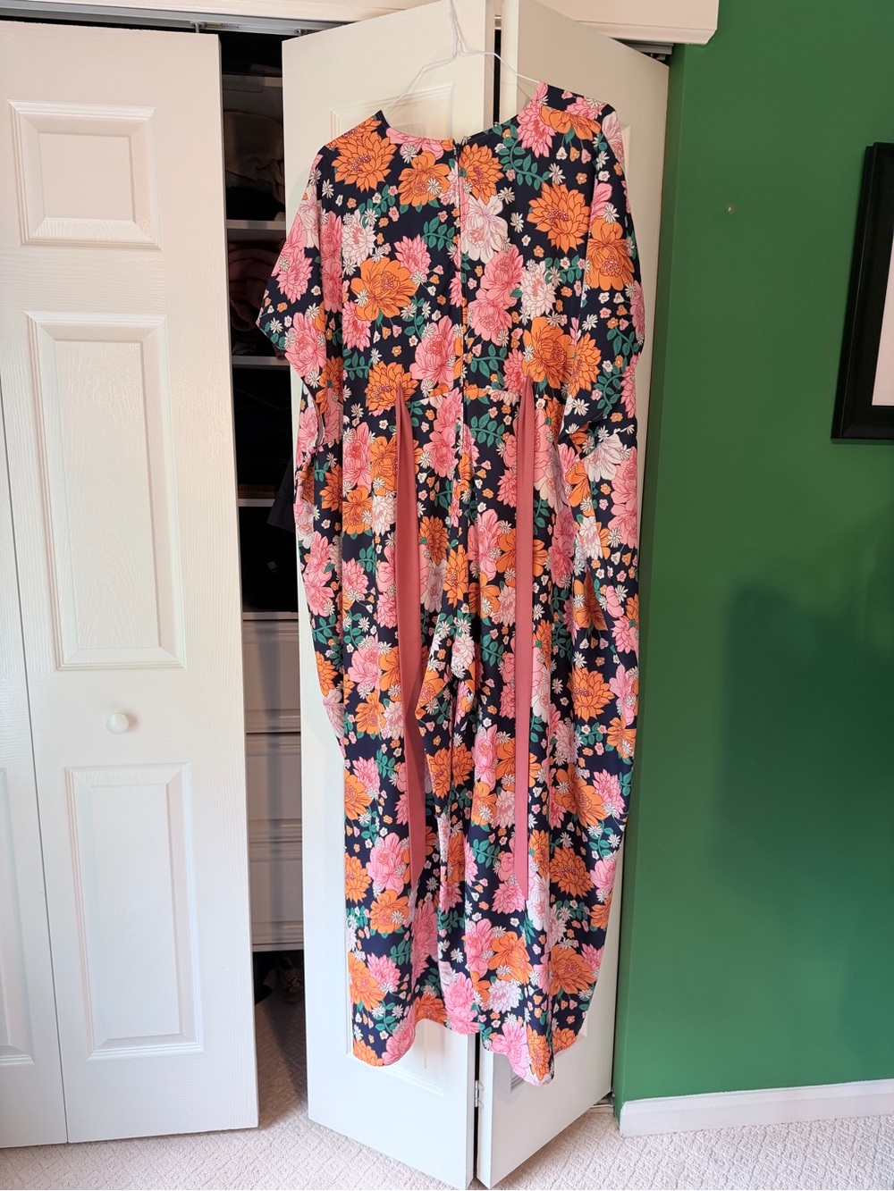 Unique Vintage Floral Caftan Jumpsuit